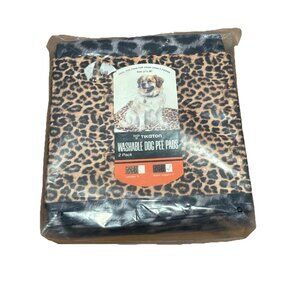 pack of Tikaton Washable Dog Pee Pads in  Black leopard print design NIB